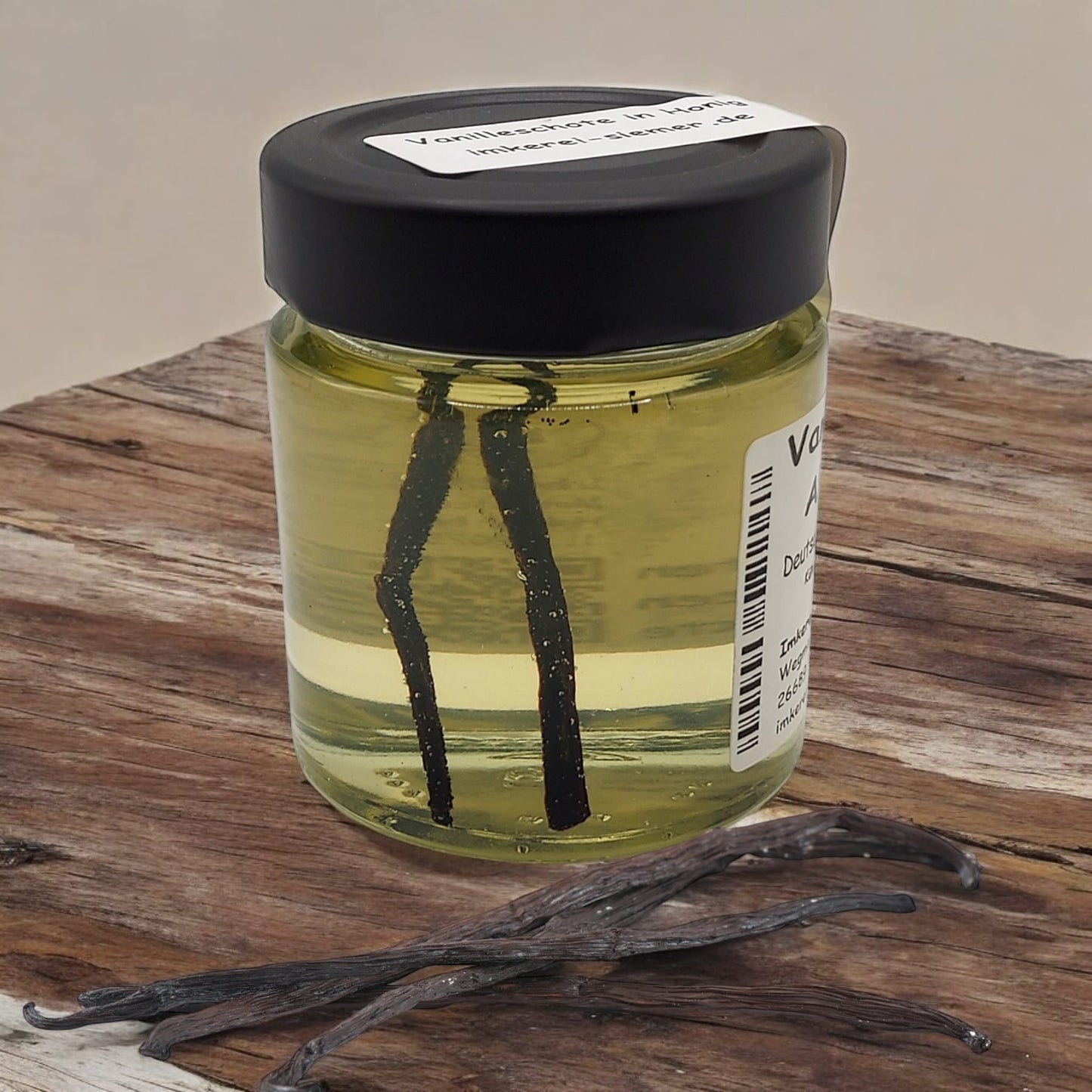 Vanilleschote in Honig