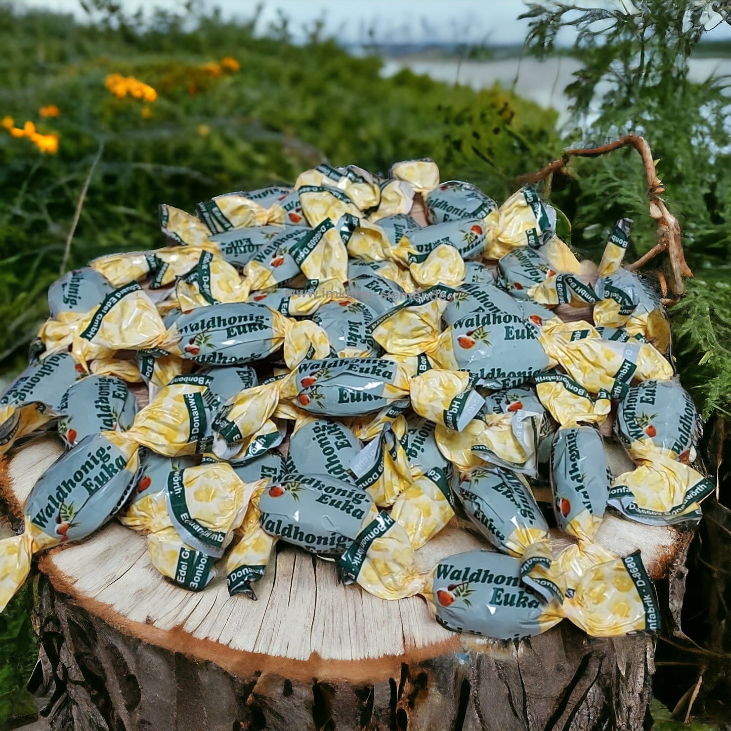 Waldhonig mit Eukalyptus Bonbon