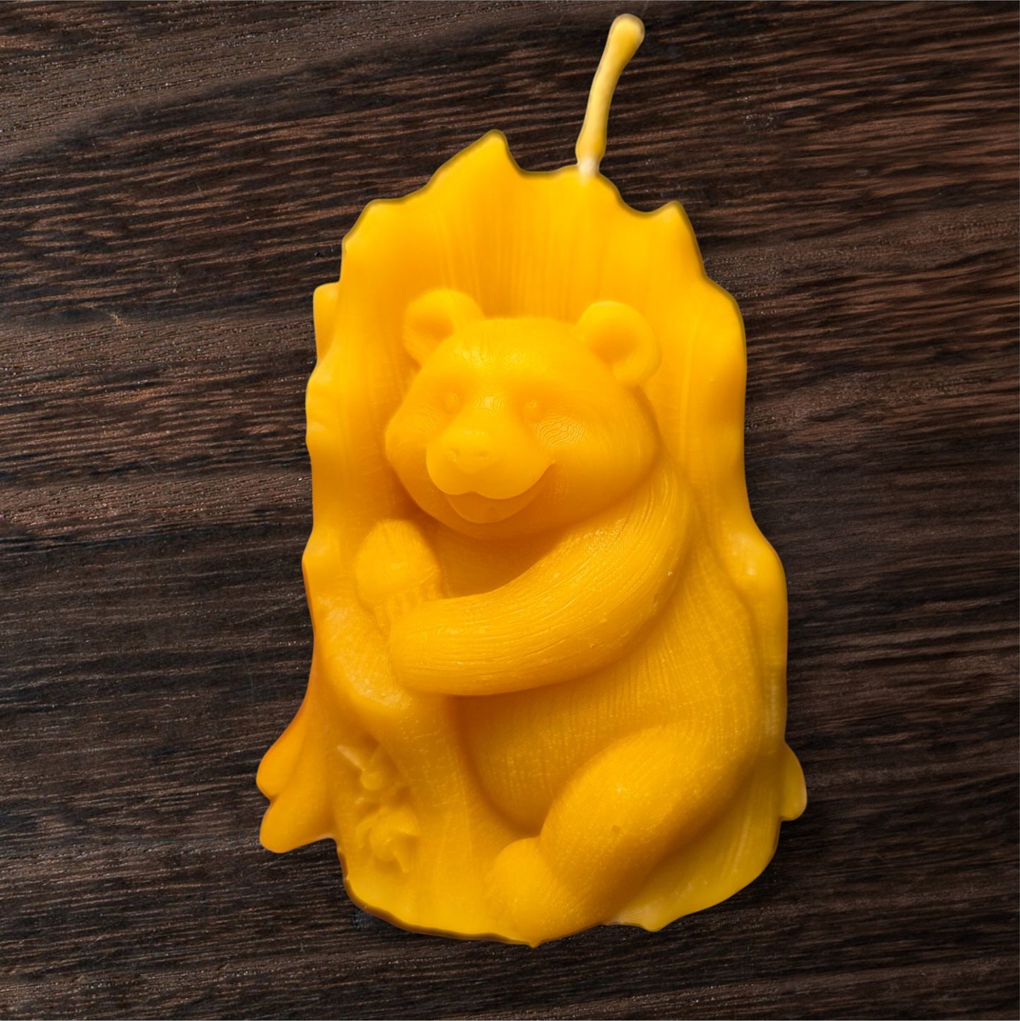 Bären-Kerze mit Baum