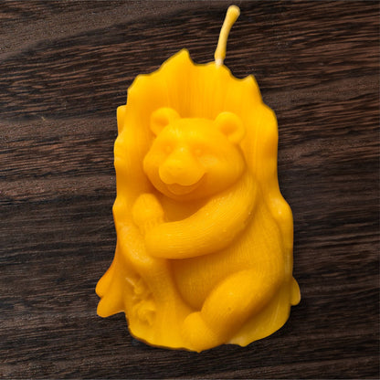 Bären-Kerze mit Baum