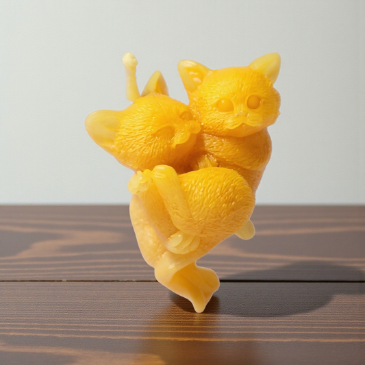 Katzenliebe Kuschelkatzen-Kerze