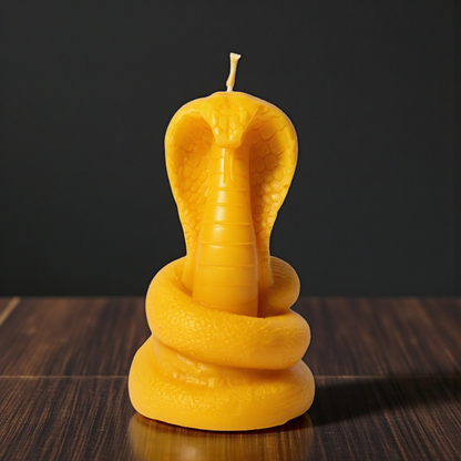 Kobra-Kerze Schlange aus Bienenwachs