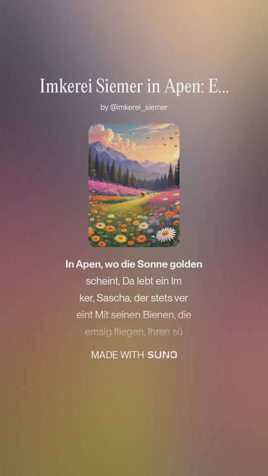 Imkerei Siemer in Apen: Ein Lied für Sascha und seine Bienen